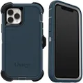 OtterBox Defender Screenless Series Rugged Case & Holster for iPhone 11 PRO - Retail Packaging - Gone Fishin Blue (with Microbial Defense)