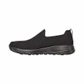 Skechers Men's Go Max-Athletic Air Mesh Slip on Walking Shoe Sneaker, Black/Black/Black, 7