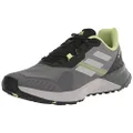 adidas Men's Terrex Soulstride Trail Running Shoes, Grey/Grey/Pulse Lime, 10 US