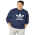 adidas Originals Men's Adicolor Classics Trefoil Crewneck Sweatshirt, Night Indigo, Large