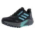 adidas Women's Terrex Agravic Flow 2.0 Trail Running Shoe, Black/Mint Ton/White, 7.5 US