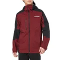 Adidas BZ033 Hardshell Terex Xploric RAIN RDY Hiking Jacket, Men's, Shadow Red/Black (IB4266), Medium