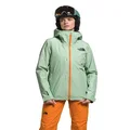 THE NORTH FACE Women's ThermoBall Eco Snow Triclimate Jacket, Misty Sage/Mandarin, X-Small