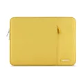 MOSISO Laptop Sleeve Bag Compatible with 13-13.3 Inch MacBook Pro, MacBook Air, Notebook Computer, Vertical Style Water Repellent Polyester Protective Case Cover with Pocket, Yellow
