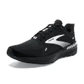 Brooks Men’s Launch GTS 9 Supportive Running Shoe, Black/White, 11 US