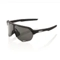 100% S2 Sport Performance Cycling Sunglasses (Soft Tact Black - Smoke Lens)