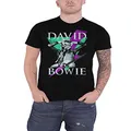 David Bowie T Shirt Aladdin Sane Thunder Official Mens Black Size XXL