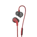 JBL Endurance Run Earbuds IPX5 Waterproof with 1 Button Remote Control, Magnetic, Red