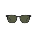 Ray-Ban Rb2298f Hawkeye Low Bridge Fit Square Sunglasses, Black/Green, 54 mm