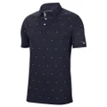 Nike Dri-FIT Player Wing Print Golf Polo Obsidian/Brushed Silver Small