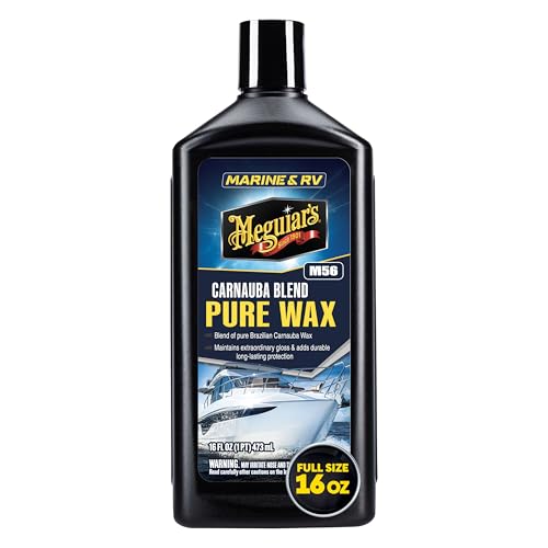 Meguiar’s M5616 Marine/RV Pure Wax Carnauba Blend, 16 Fluid Ounces