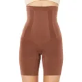 Spanx OnCore High-Waisted Mid-Thigh Short, Chestnut Brown, Large