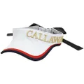 Callaway C23291214 Women's Sun Visor (with Back Ribbon) / Hat/Golf, 1030_white, Free Size