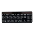 Logitech K750 Solar Wireless Keyboard for Windows, QWERTY Pan Nordic Layout - Black