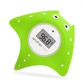 MotherMed Baby Bath Thermometer and Floating Bath Toy BathTub and Swimming Pool Thermometer , Green Fish
