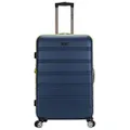 Rockland Melbourne Hardside Expandable Spinner Wheel Luggage, Navy, Checked-Large 28-Inch, Melbourne Hardside Expandable Spinner Wheel Luggage