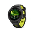 Garmin Forerunner 265S Running Smartwatch, Colorful AMOLED Display, Training Metrics and Recovery Insights, Black and Amp Yellow,42 mm