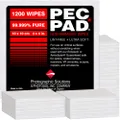 PEC-PAD Lint Free Wipes 4”x4” Non-Abrasive Ultra Soft Cloth for Cleaning Sensitive Surfaces like Camera, Lens, Filters, Film, Scanners, Telescopes, Microscopes, Binoculars. (1200 Sheets Per/Pkg)