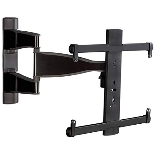Sanus Premium Full Motion TV Wall Mount for 32" - 55" TVs - Brushed Black Finish with FluidMotion Design for Smooth Extension, Tilt, Swivel - Low Profile TV Bracket Plus Easy 3 Step Install