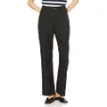 Wrangler WI1192 Women's Flare Pants, Official, Launcher Dress Jeans, Bootcut, black (black 19-3911tcx), Small