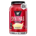 BSN SYNTHA-6 ISOLATE Protein Powder, Whey Protein Isolate, Milk Protein Isolate, Flavor: Vanilla Ice Cream, 24 Servings
