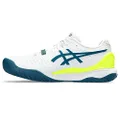ASICS Men's Gel-Resolution 9 Tennis Shoe, White/Restful Teal, 8