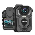 BOBLOV T5 128GB 1440P Body Camera with Audio Recording,Built-in SD Card, Two Batteries with Dock, Wearable Police Body Camera for Law Enforcement, Night Vision, File Protection