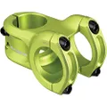 Spank Spoon 318 Stem Green(Diameter 31.8mm, Length: 33/43mm, Rise: 0°), Chamfered bar clamp, Ultra-short stack height, Bicycle Stem, Ideal for ASTM 5, All mountain, enduro, trail, free ride, DJ,E-Bike