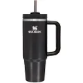 STANLEY Quencher H2.0 FlowState Stainless Steel Vacuum Insulated Tumbler with Lid and Straw for Water, Iced Tea or Coffee, Smoothie More Black Glow (10-10827-029)