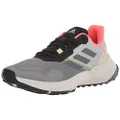adidas Women's Terrex Soulstride Trail Running Shoes, Grey/Grey/Turbo, 6 US