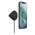 mophie Snap+ Wireless Vent Mount Universal Charger, 15W Charging, Magnetic Positioning for Accurate Placement, One-Hand Operation, Compatible with Magsafe for iPhone 12 Models & Qi- Enabled Devices