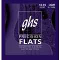 GHS Strings Medium Scale, 4-String Bass Precision Flats, Stainless Steel Flatwound, 35.5" Winding, Light (.045.095) (3120)