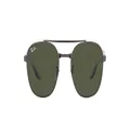 Ray-Ban Rb3688 Square Sunglasses, Gunmetal/Green, 55 mm