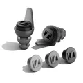 Sennheiser SoundProtex Plus Earplugs - Reusable Hearing Protection with 4 Interchangeable Filters - High Fidelity Sound at a Safe Volume Level - Black