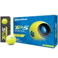 TAYLOR MADE N0803001 TP5 Golf Balls, 5 Pieces, 2021 Model, Yellow