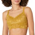 Cosabella Women's Say Never Curvy Sweetie Bralette, Chartreuse Gold, Extra Large