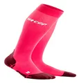 CEP Run Ultralight Socks, Pink/Dark Red, Women, III