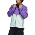 adidas Originals Men's Dekum Packable Wind Jacket, active purple/clear mint, Medium