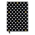 Kate Spade New York Undated Daily Planner, Large Journal Planner, To Do List Notebook, Black/Gold Hardcover Personal Organizer, Polka Dots