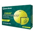 TaylorMade Unisex's Tour Response Golf Ball, Yellow, One Size