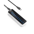 [Upgraded Version] Anker USB 3.0 SuperSpeed 10-Port Hub Including a BC 1.2 Charging Port with 60W (12V / 5A) Power Adapter [VIA VL812-B2 Chipset and Updated Firmware 9081] AH231