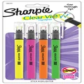 Sharpie Clear View Highlighter Stick | Fine Chisel Tip | Assorted Colours | 4 Count