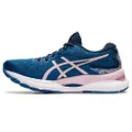 ASICS Women's Gel-Nimbus 24 Running Shoes, 10, French Blue/Barely Rose