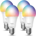 TP-Link Tapo L530E(4-pack) Smart Wi-Fi Light Bulb, Multicolor