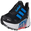 adidas Men's Terrex Agravic Flow 2.0 Gore-TEX Trail Running Shoe, Black/Blue Rush/Turbo, 11.5 US