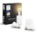 Philips Hue White Ambiance Smart Bulb Starter Kit - Edison Screw E27 (Compatible with Amazon Alexa, Apple HomeKit, and Google Assistant)