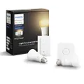 Philips Hue White Ambiance Smart Bulb Starter Kit - Edison Screw E27 (Compatible with Amazon Alexa, Apple HomeKit, and Google Assistant)