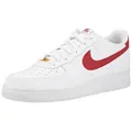 Nike Wmns Air Force 1 '07, Women's Basketball Shoes, White Team Red White, 13 UK