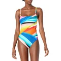 La Blanca Women's Standard Lingerie Mio One Piece Swimsuit, Multi//Sunscape, 6