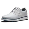 FootJoy Women's Traditions Spikeless Golf Shoe, White/White, 8.5 Wide